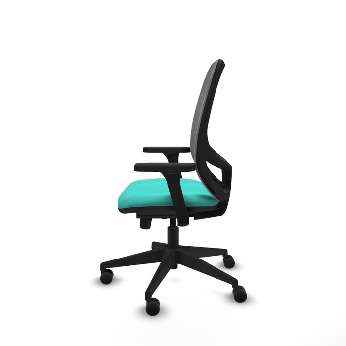 PIQUERAS Y CRESPO Silla de oficina Cilanco con mecanismo Sincro, Turquesa y Gris PIQUERAS Y CRESPO Silla de oficina Cilanco con mecanismo Sincro, Turquesa y Gris