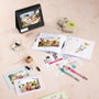 Hama Creative-Set Álbum de Espiral DIY 28x24 con 50 Páginas y Pegatinas