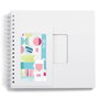 Hama Creative-Set Álbum de Espiral DIY 28x24 con 50 Páginas y Pegatinas