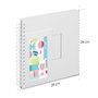 Hama Creative-Set Álbum de Espiral DIY 28x24 con 50 Páginas y Pegatinas