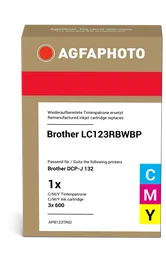 Agfa Photo LC123C/M/Y Multipack Cian / Magenta / Amarillo ~1800 Páginas