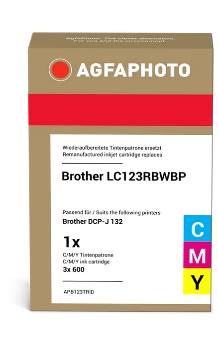 Agfa Photo LC123C/M/Y Multipack Cian / Magenta / Amarillo ~1800 Páginas Agfa Photo LC123C/M/Y Multipack Cian / Magenta / Amarillo ~1800 Páginas