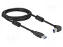 DeLOCK Cable USB Tipo-A a Tipo-B 90° Izquierdo 2 m 5 Gbps