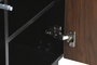 DKD Home Decor Mueble TV Moderno Negro Marron 161.2 x 40 x 45.5 cm MDF 4 Puertas 4 Estanterias