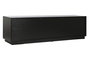 DKD Home Decor Mueble TV Moderno Negro Marron 161.2 x 40 x 45.5 cm MDF 4 Puertas 4 Estanterias
