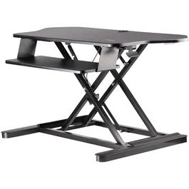 StarTech.com Convertidor de Escritorio de Esquina de Pie y Sentado con Bandeja para Teclado