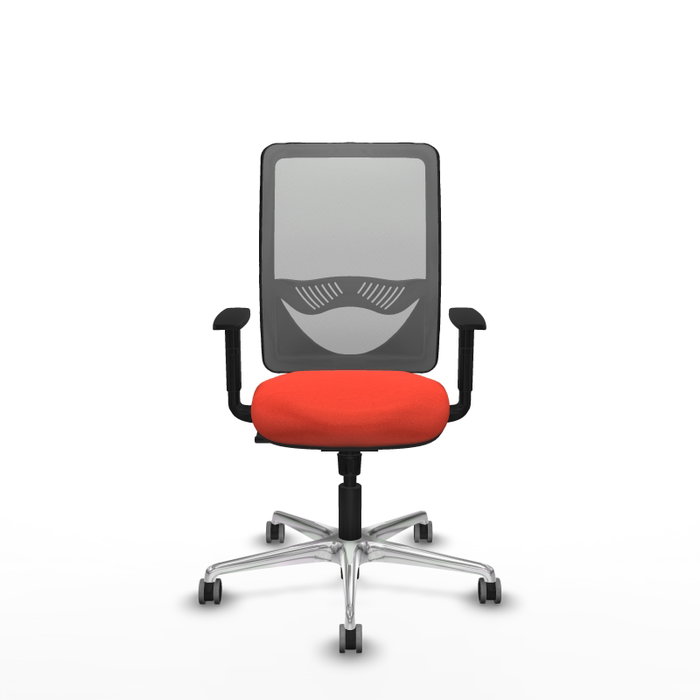 PIQUERAS Y CRESPO Silla de oficina Zulema con mecanismo Sincro, Naranja oscuro y Gris PIQUERAS Y CRESPO Silla de oficina Zulema con mecanismo Sincro, Naranja oscuro y Gris