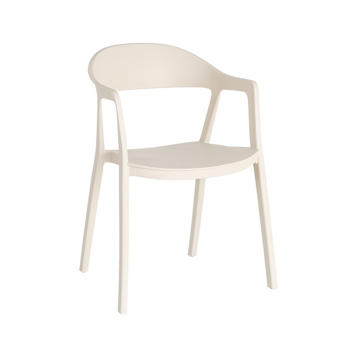 Silla Apilable Crema Pp Contract 52 X 52 X 80 cm (Set de 2)