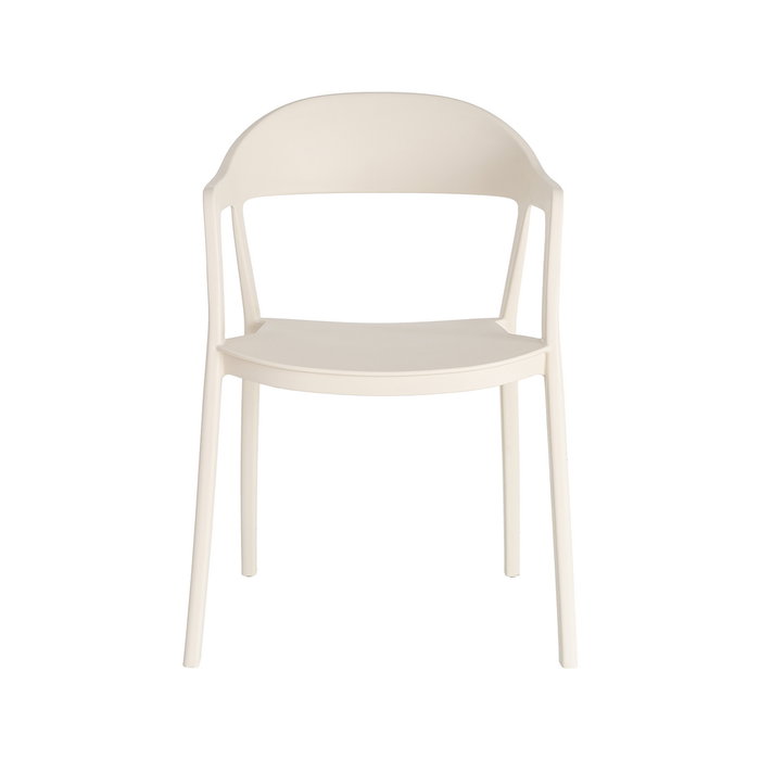 Silla Apilable Crema Pp Contract 52 X 52 X 80 cm (Set de 2)