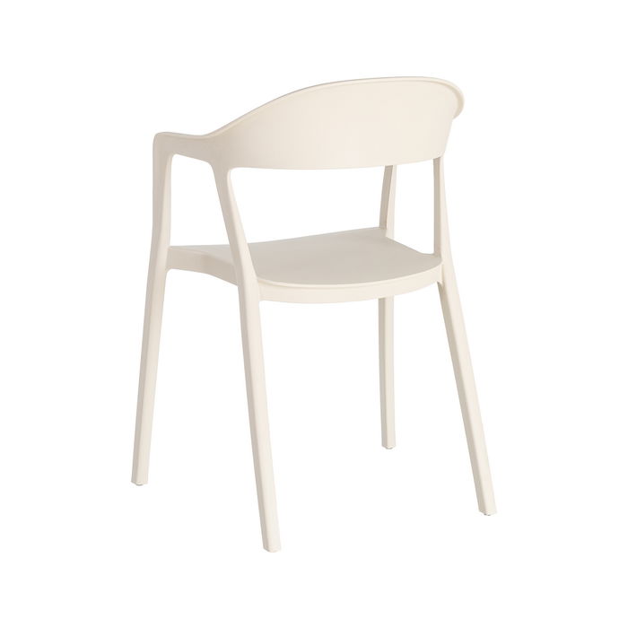 Silla Apilable Crema Pp Contract 52 X 52 X 80 cm (Set de 2)