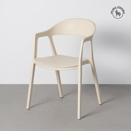 Silla Apilable Crema Pp Contract 52 X 52 X 80 cm (Set de 2)