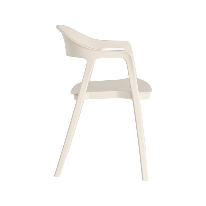 Silla Apilable Crema Pp Contract 52 X 52 X 80 cm (Set de 2)