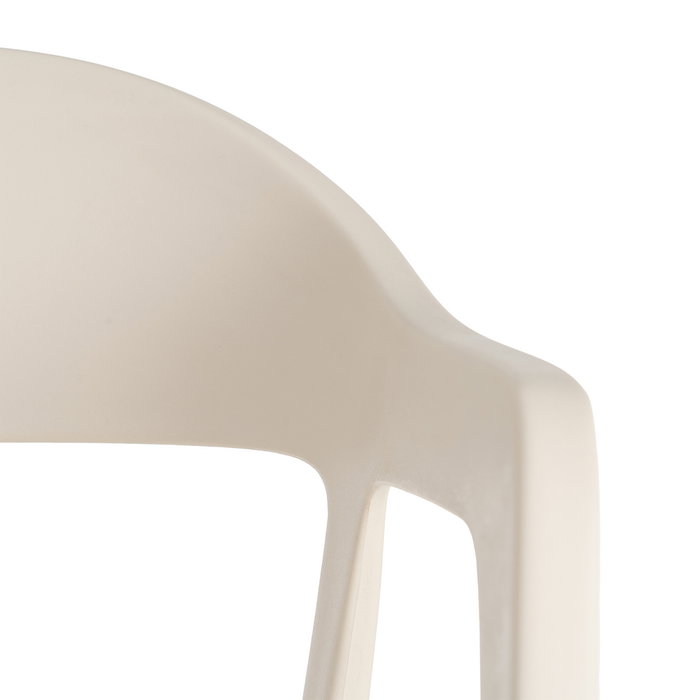 Silla Apilable Crema Pp Contract 52 X 52 X 80 cm (Set de 2)