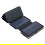 SANDBERG 420-73 Powerbank Solar 20000 mAh con 6 Paneles, Resistente al Agua IPX4, USB-C, Linterna, Cargador Portátil Negro