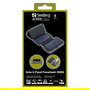 SANDBERG 420-73 Powerbank Solar 20000 mAh con 6 Paneles, Resistente al Agua IPX4, USB-C, Linterna, Cargador Portátil Negro