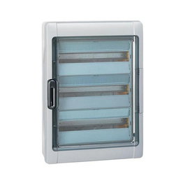 Legrand 601987 AP Distribuidor de humedad Plexo IP65 IK09 de 3 filas, 54 módulos