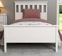 Hanah Home FRN-20064 Cama Doble Tablero de partículas melaminado Madera y Blanco 195x95x100 cm