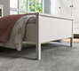 Hanah Home FRN-20064 Cama Doble Tablero de partículas melaminado Madera y Blanco 195x95x100 cm