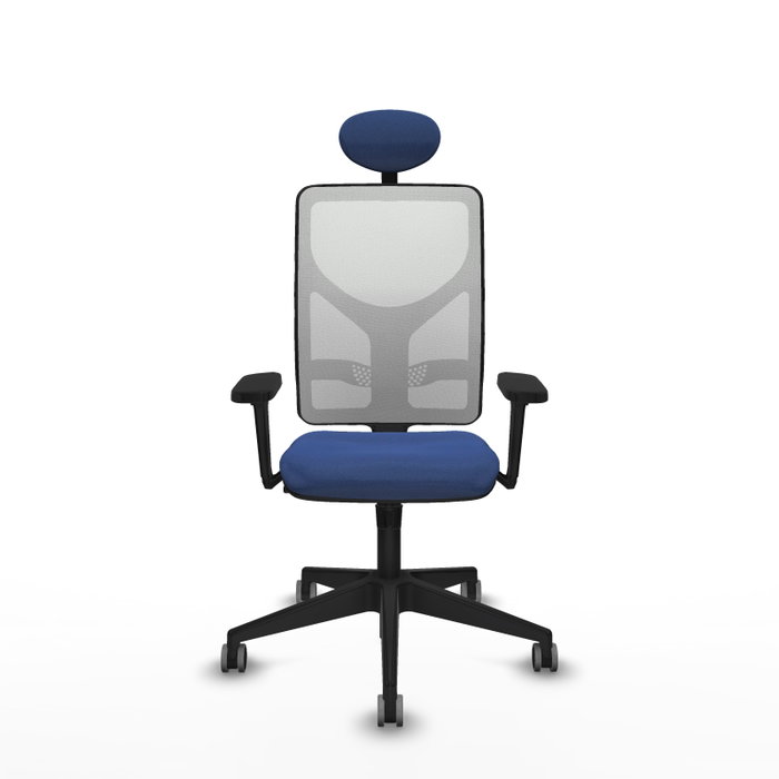 PIQUERAS Y CRESPO Silla de oficina Motilla con mecanismo Sincro, Azul marino y Blanco PIQUERAS Y CRESPO Silla de oficina Motilla con mecanismo Sincro, Azul marino y Blanco