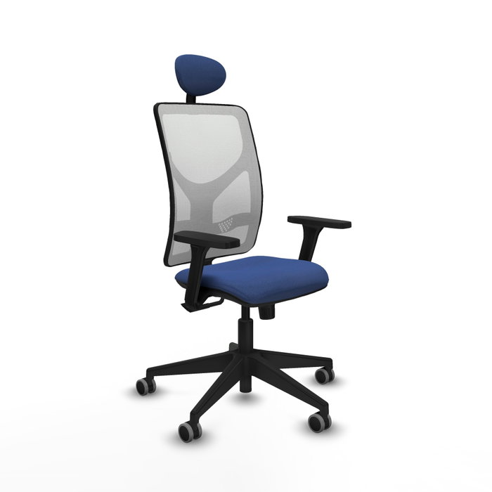 PIQUERAS Y CRESPO Silla de oficina Motilla con mecanismo Sincro, Azul marino y Blanco PIQUERAS Y CRESPO Silla de oficina Motilla con mecanismo Sincro, Azul marino y Blanco