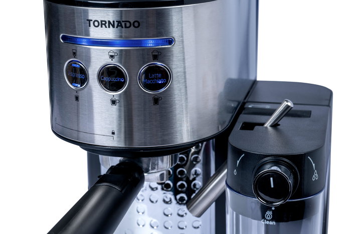 Tornado TCM-14125 Máquina de Café con Portafiltro Negra