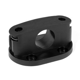 HERRAJES ALK Puente Guía Regulable de Plástico Negro para Tubo de 16 mm