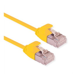 ROLINE GREEN Patchkabel Cat.6A U/FTP 0,15 m Amarillo