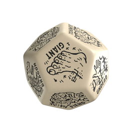 Viridian Jumbo dado Monster Generator Die D12 Beige