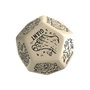 Viridian Jumbo dado Monster Generator Die D12 Beige