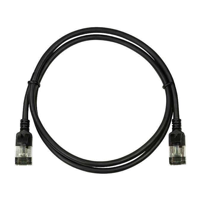 LogiLink Patch cable Cat.6A TPE SlimLine negro 5,0m LogiLink Patch cable Cat.6A TPE SlimLine negro 5,0m