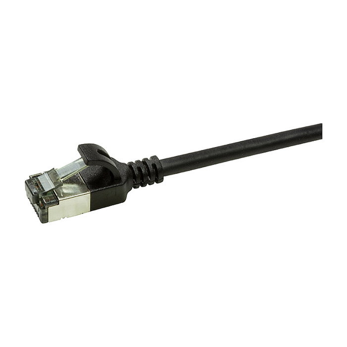 LogiLink Patch cable Cat.6A TPE SlimLine negro 5,0m LogiLink Patch cable Cat.6A TPE SlimLine negro 5,0m