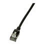 LogiLink Patch cable Cat.6A TPE SlimLine negro 5,0m
