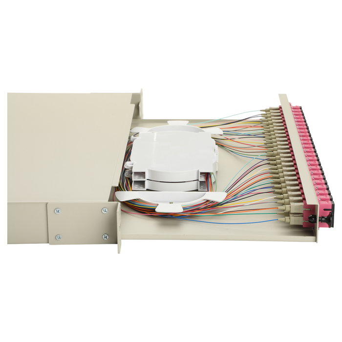 EQUIP Caja de empalme de fibra óptica 24-Port SC-Duplex OM4 1U Gris