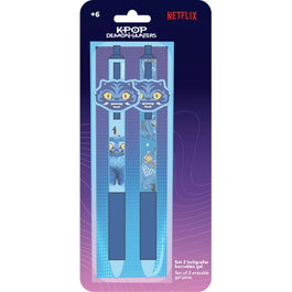 Safta Bolígrafo Borrable K-pop Demon Hunters Derpy Stationery (Pack de 2)