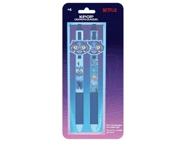 Safta Bolígrafo Borrable K-pop Demon Hunters Derpy Stationery (Pack de 2)