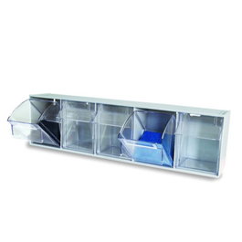 DUVER Módulo Básico Tayg 5 Cajones Gris/Transparente 600x133x165 mm