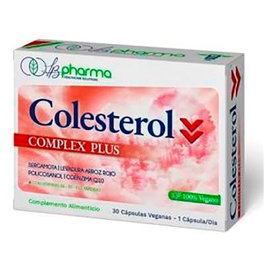 LB PHARMA Colesterol 30 Cap. Complemento Alimenticio con Bergamota, Levadura Arroz Rojo, Policosanol, Q10, B6 y B12 para Niveles de Colesterol y Homocisteína
