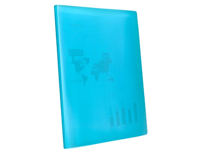Liderpapel Carpeta con 30 fundas de polipropileno DIN A4 azul translúcido Liderpapel Carpeta con 30 fundas de polipropileno DIN A4 azul translúcido
