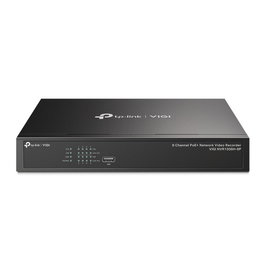 TP-LINK VIGI NVR1008H-8P Grabador de Vídeo en Red NVR PoE+ de 8 Canales Negro