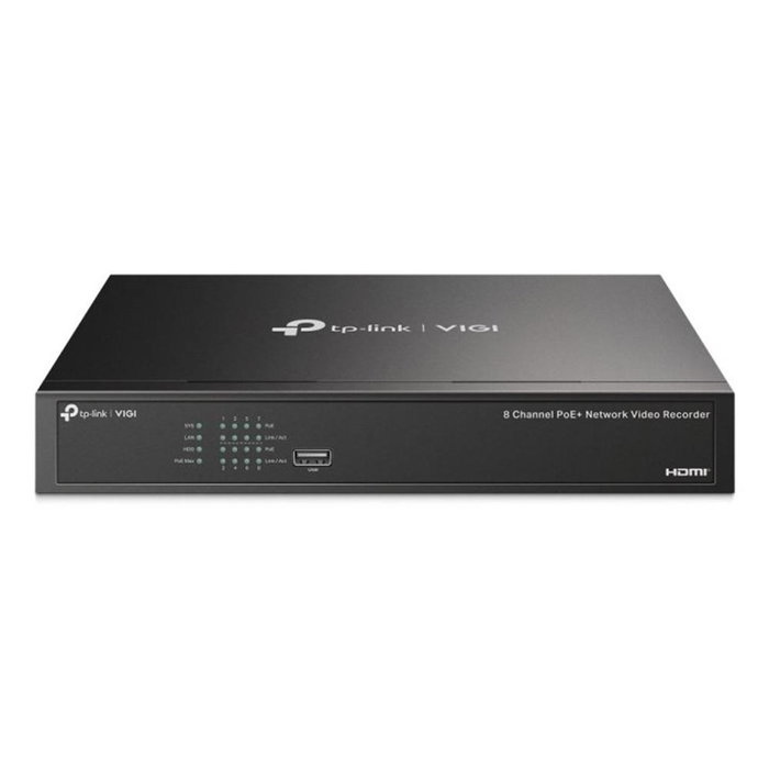 TP-Link Vigi NVR1008H-8P - Grabador de video 08 canales PoE, 1 bahía HDD, H265+, Vigilancia TP-Link Vigi NVR1008H-8P - Grabador de video 08 canales PoE, 1 bahía HDD, H265+, Vigilancia