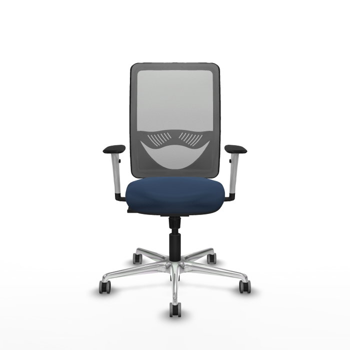 PIQUERAS Y CRESPO Silla de oficina Zulema con mecanismo Sincro, Azul marino y Gris PIQUERAS Y CRESPO Silla de oficina Zulema con mecanismo Sincro, Azul marino y Gris