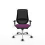 PIQUERAS Y CRESPO Silla de oficina Mardos con mecanismo Sincro/Traslack Morado y Negro