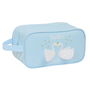 Zapatillero de Viaje Glow Lab Cisnes Azul claro 29 x 15 x 14 cm