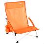 AKTIVE Silla de playa plegable naranja 50x49x66cm