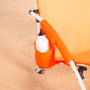 AKTIVE Silla de playa plegable naranja 50x49x66cm