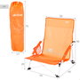 AKTIVE Silla de playa plegable naranja 50x49x66cm