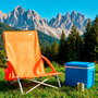 AKTIVE Silla de playa plegable naranja 50x49x66cm