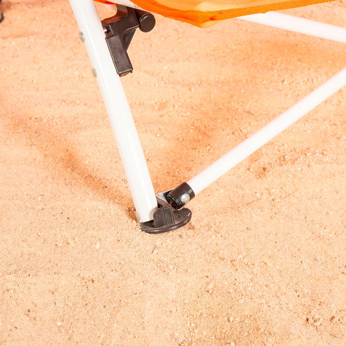 AKTIVE Silla de playa plegable naranja 50x49x66cm