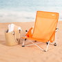AKTIVE Silla de playa plegable naranja 50x49x66cm