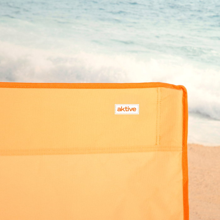 AKTIVE Silla de playa plegable naranja 50x49x66cm